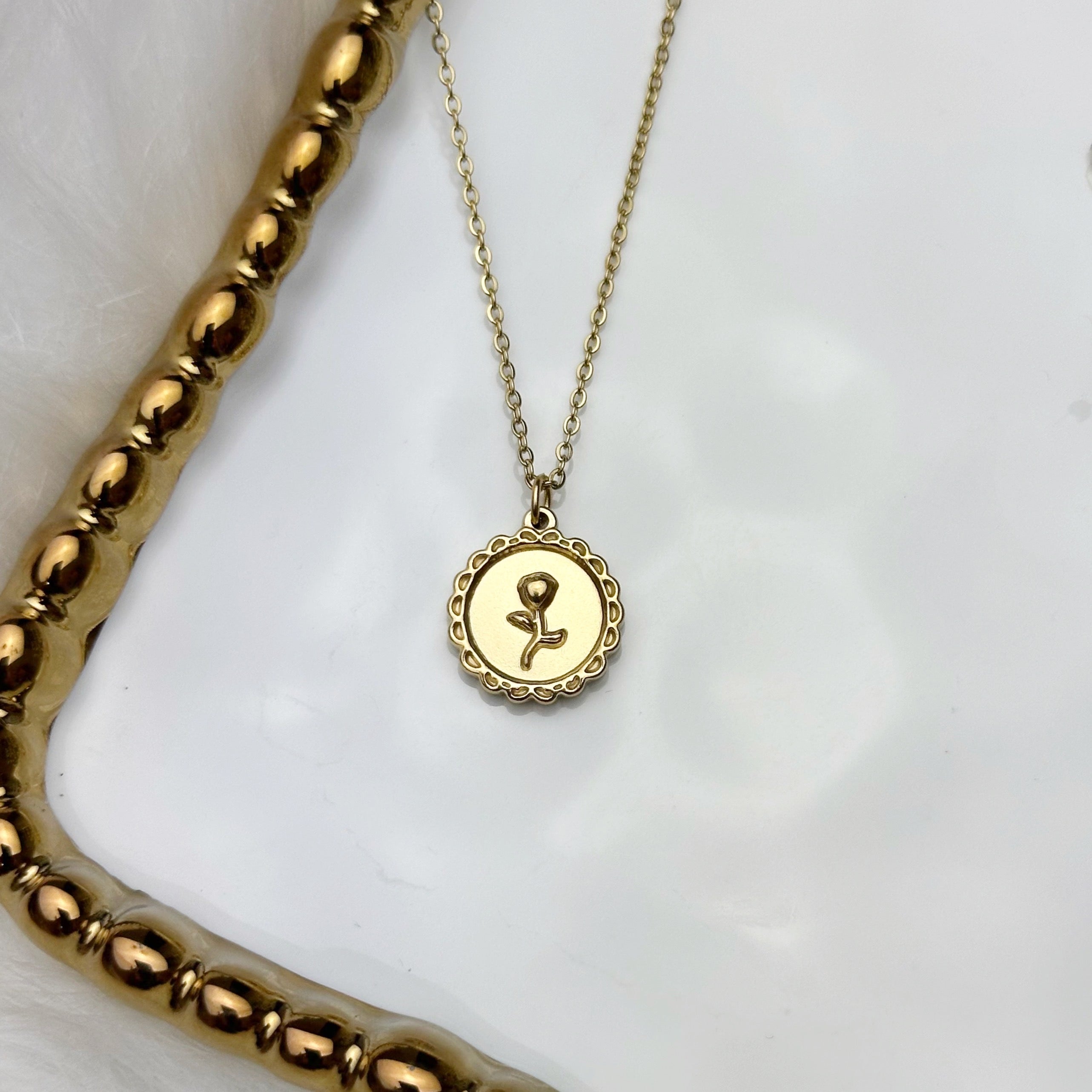 Single Rose Necklace