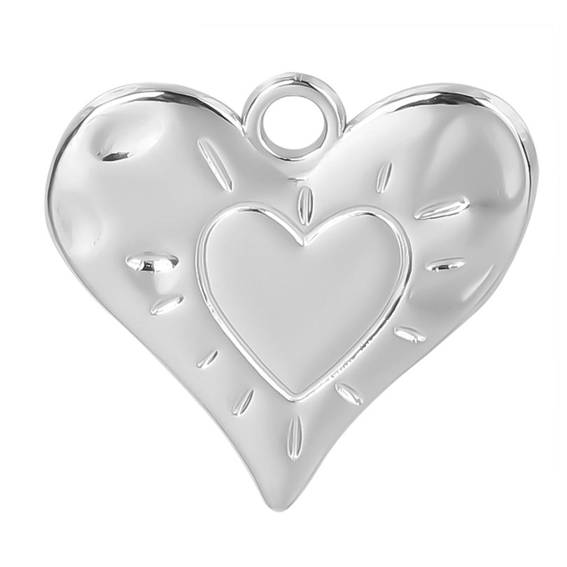 Radiant Heart Silver Charm