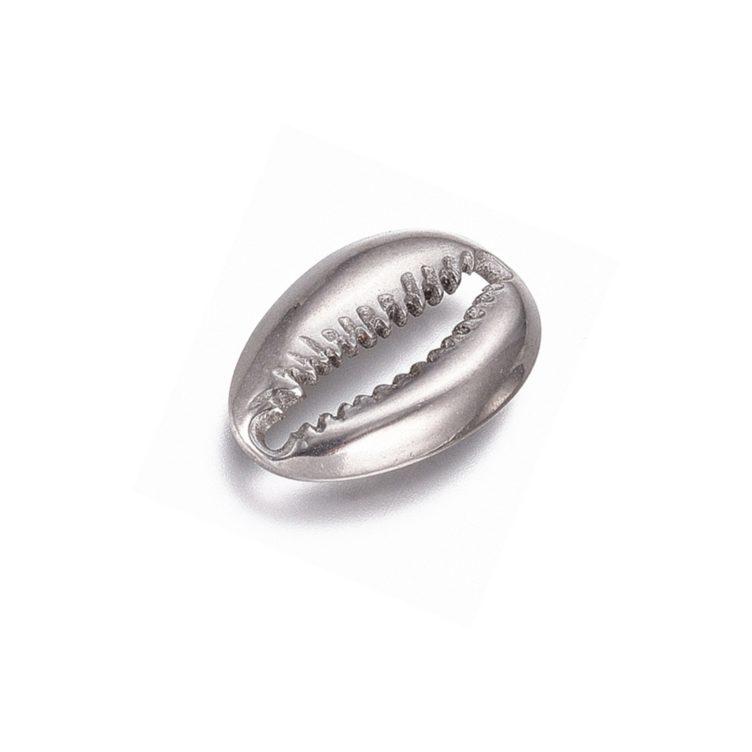 Cowrie Shell Silver Charm