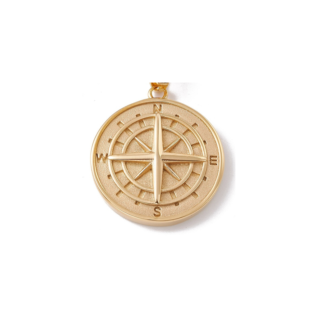 Guiding Compass Gold Charm