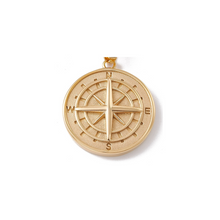 Load image into Gallery viewer, Guiding Compass Gold Charm
