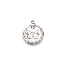 Load image into Gallery viewer, Shine Butterfly Silver Charm
