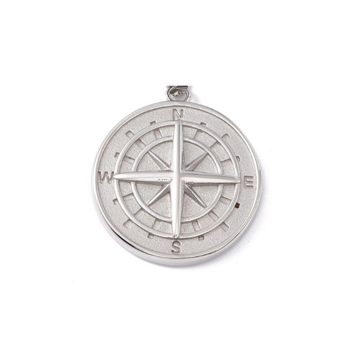 Guiding Compass Silver Charm