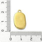 Gold Oval Tulip Charm