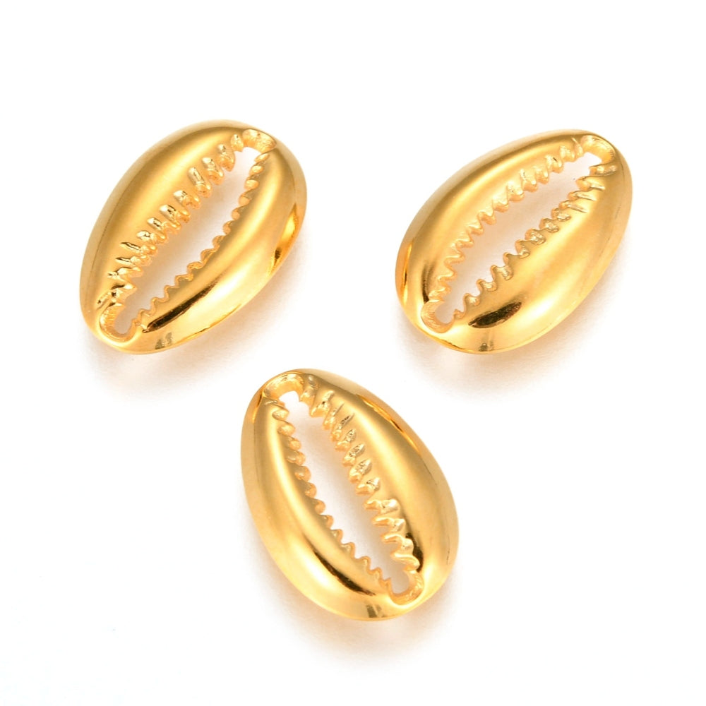 Cowrie Shell Gold Charm