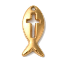 Load image into Gallery viewer, Fishermen of Men Gold Charm

