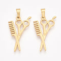 Scissors and Comb Charm