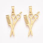 Scissors and Comb Charm