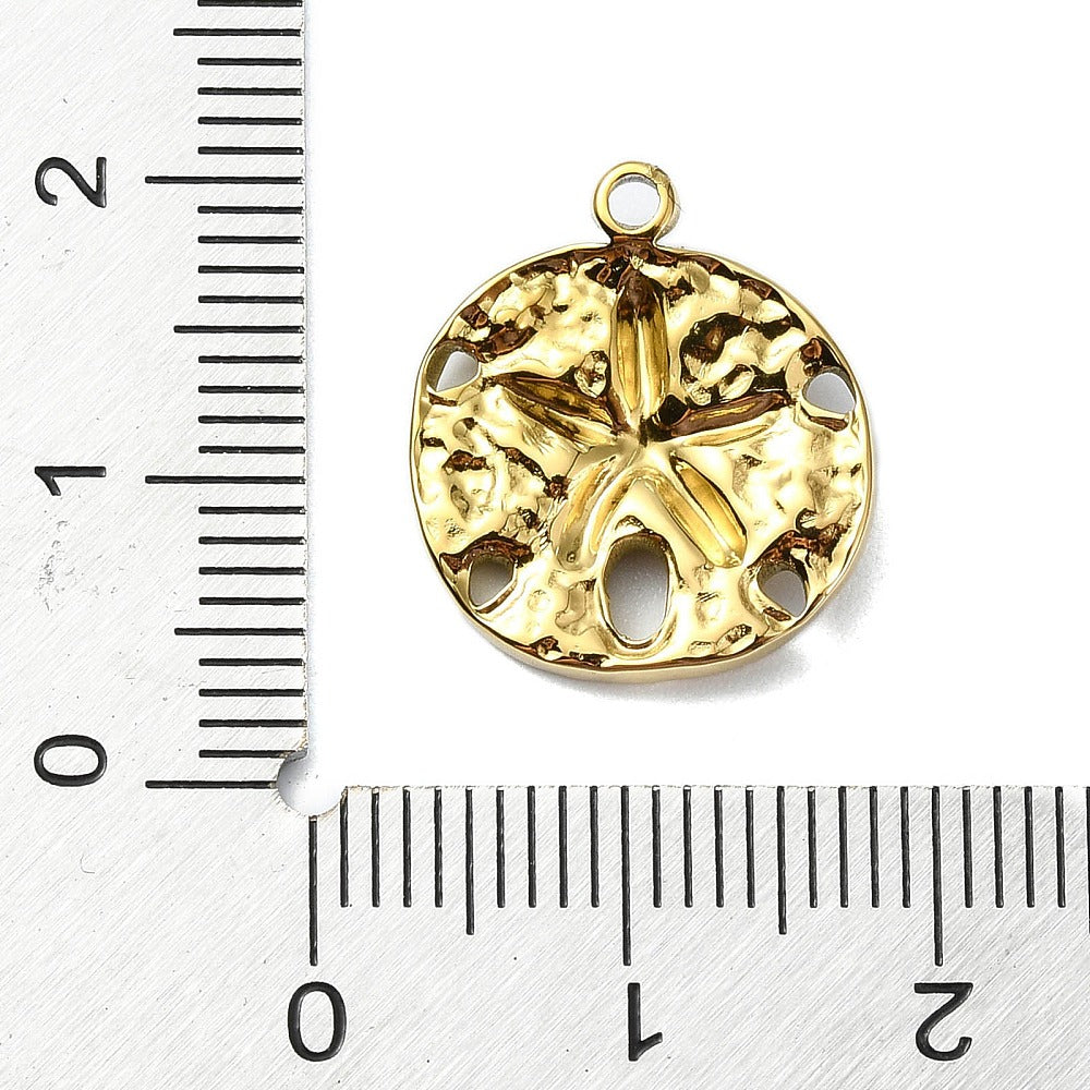 Sand Dollar Gold Charm