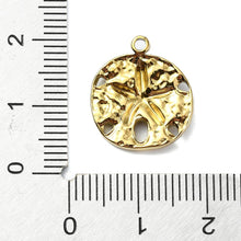 Load image into Gallery viewer, Sand Dollar Gold Charm
