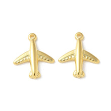 Load image into Gallery viewer, Dainty Gold Airplane
