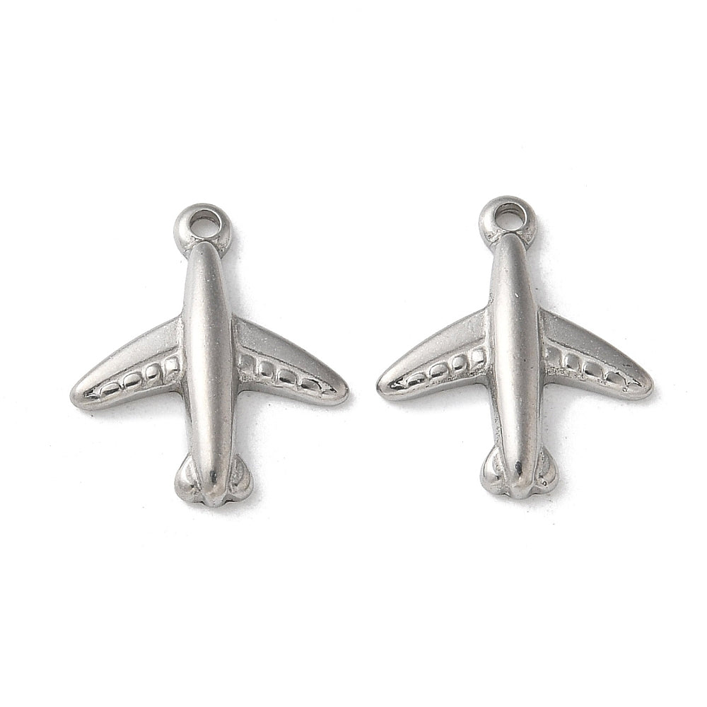 Dainty Silver Airplane