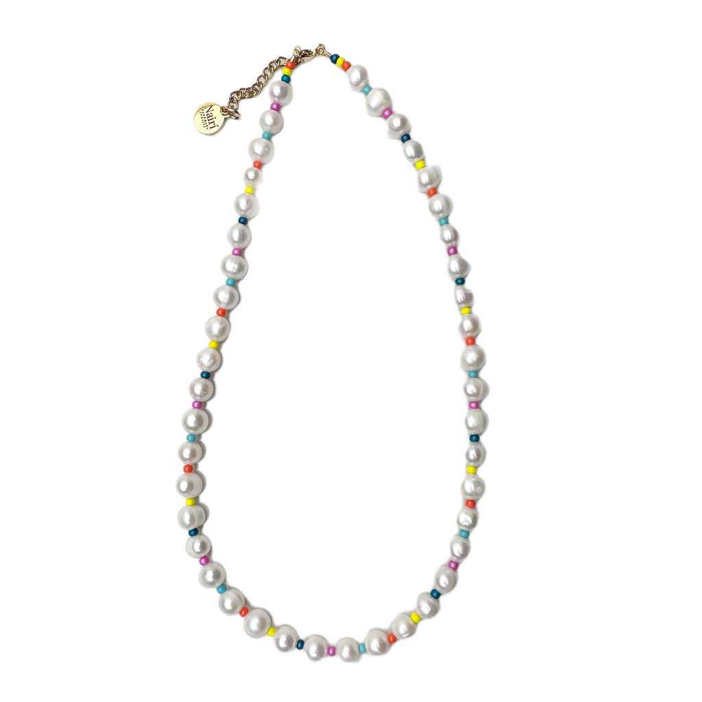 Colorful Pearls Choker
