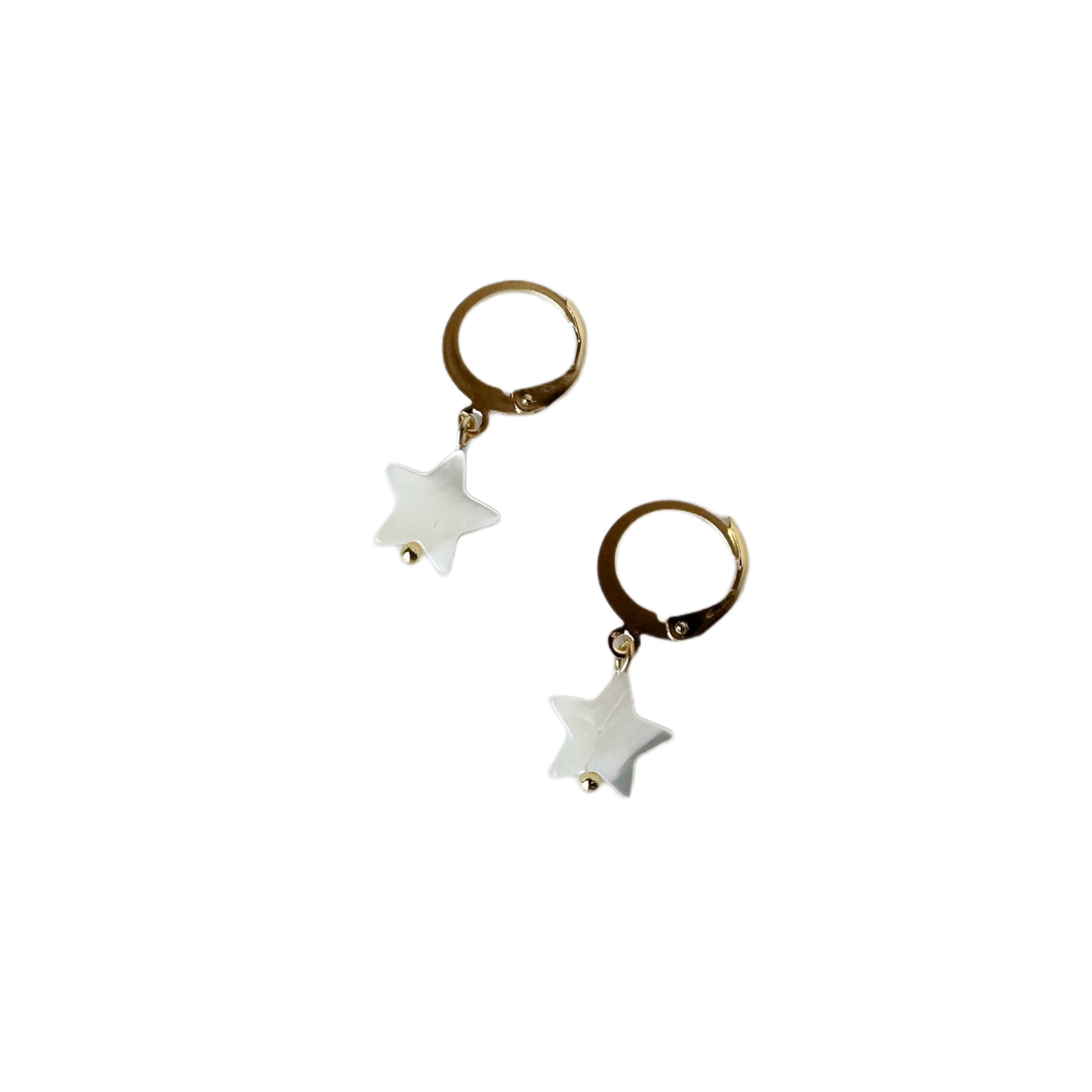 Small Star Huggie Earrings