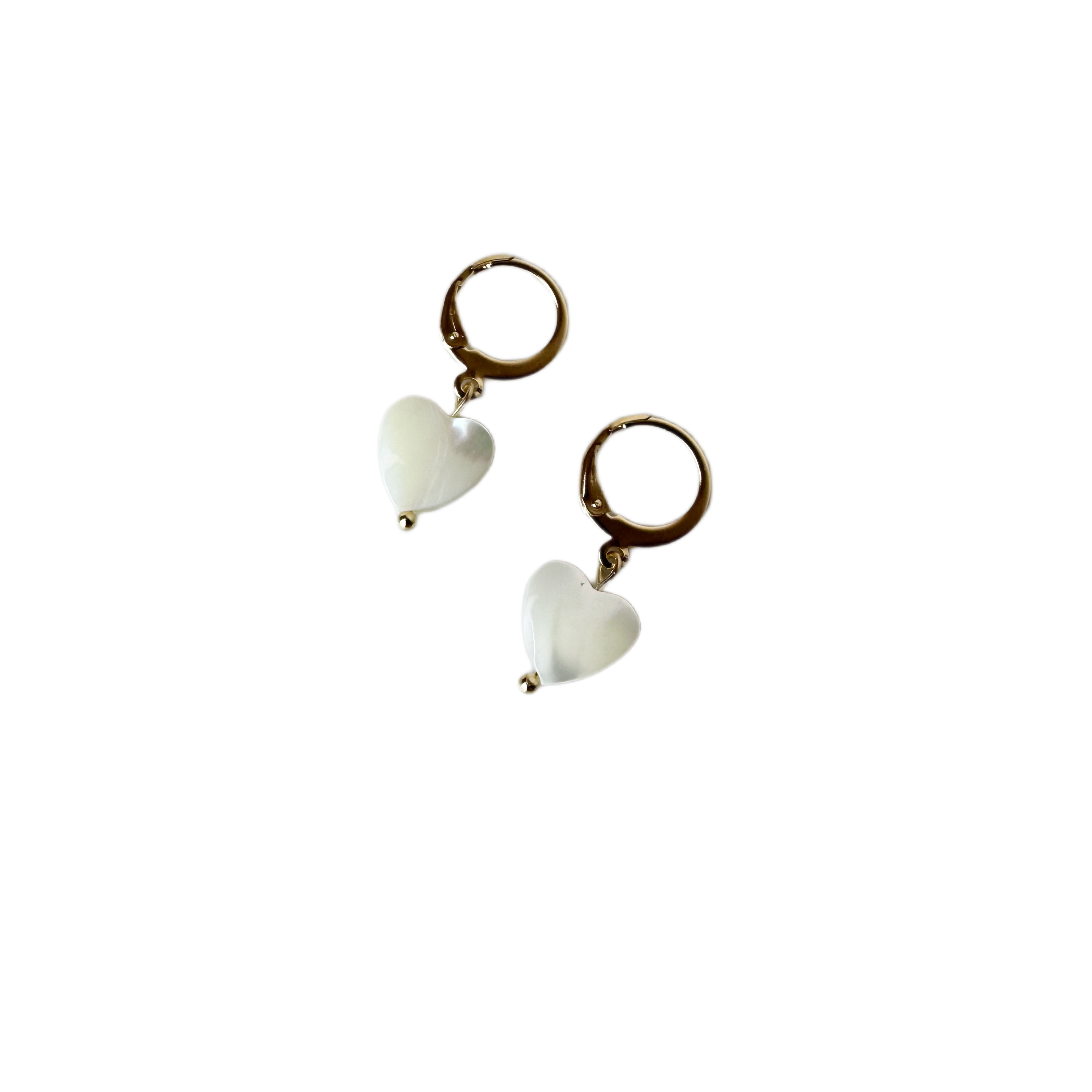 Small Heart Huggie Earrings