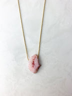 Pink Geode Necklace