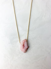 Load image into Gallery viewer, Pink Geode Necklace
