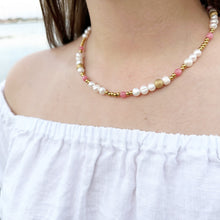 Load image into Gallery viewer, Marigold Pearl Necklace
