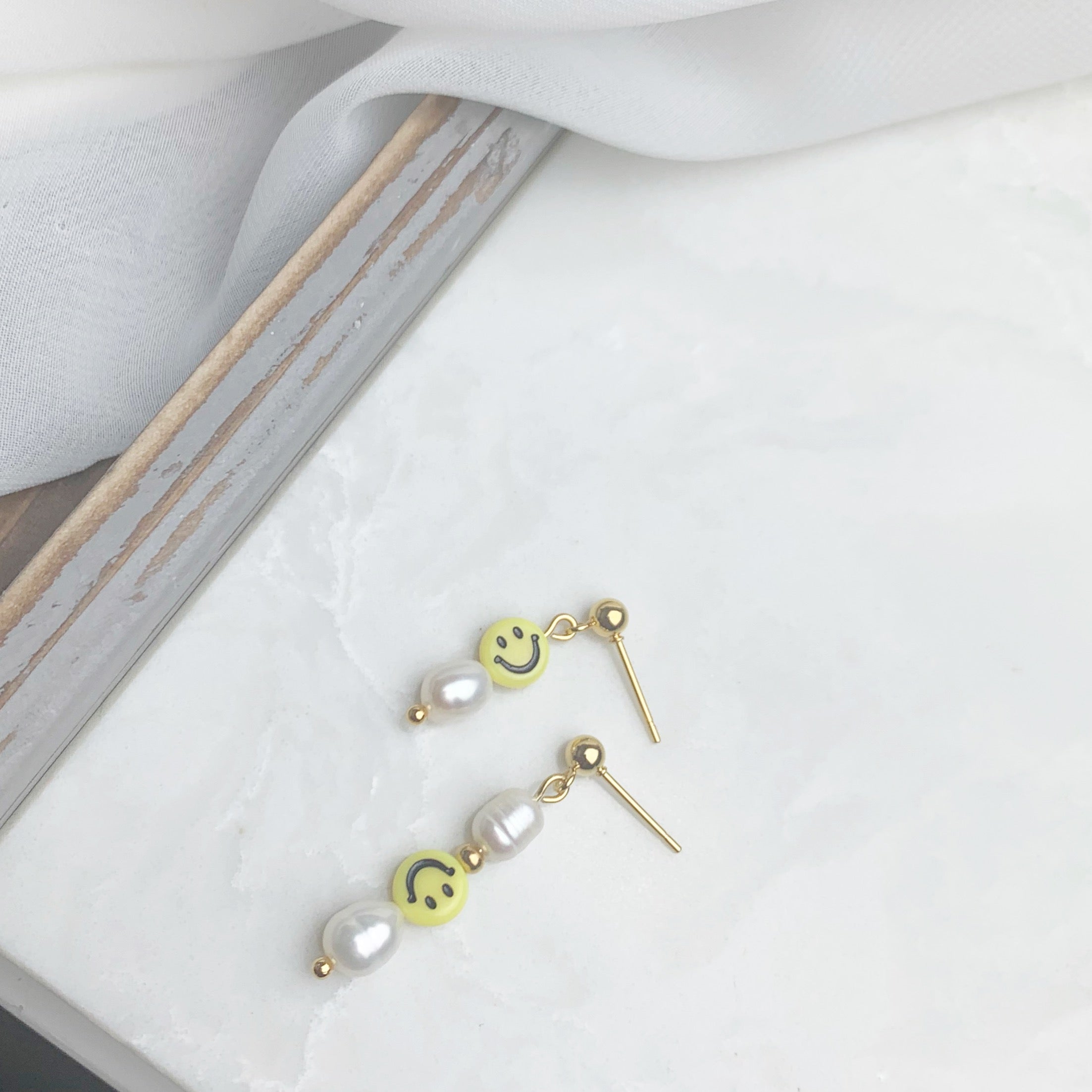 Be Happy Asymmetrical Earrings