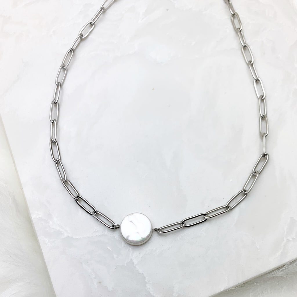 Coin Pearl Necklace