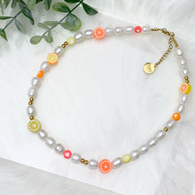 Load image into Gallery viewer, Citrus Pearl Necklace
