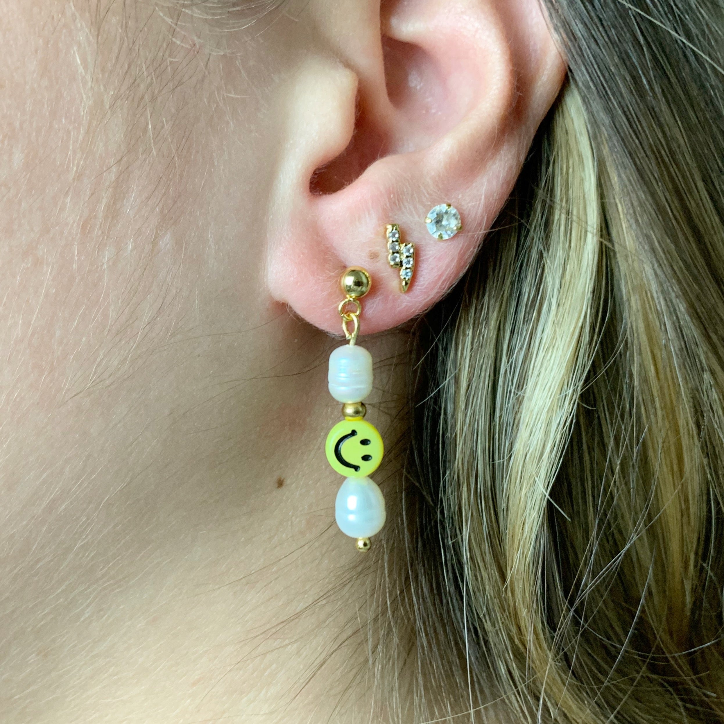 Be Happy Asymmetrical Earrings