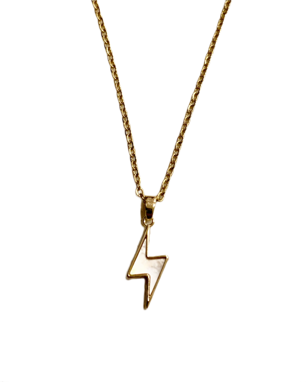 Mother of Pearl lightning Necklace