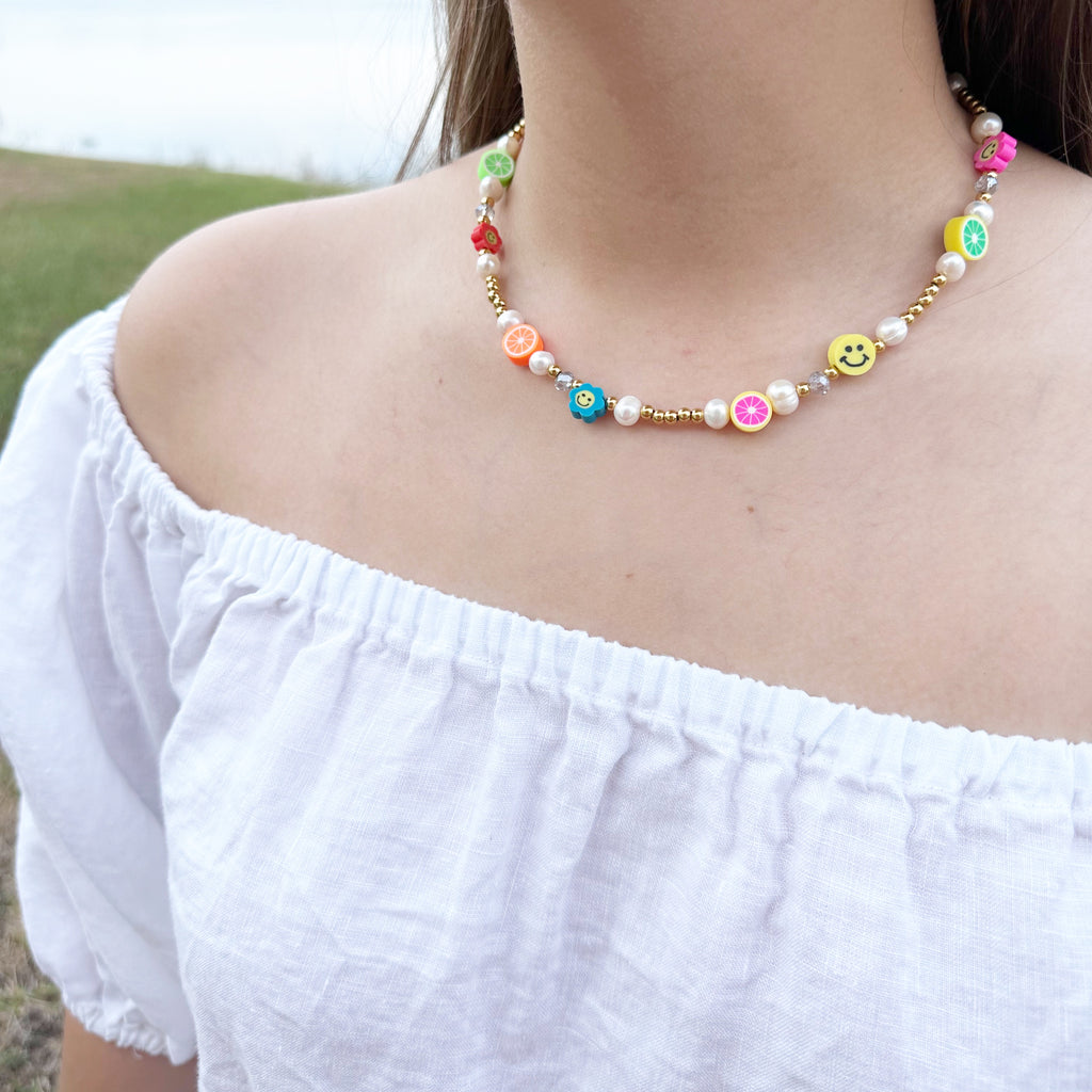 Amaryllis Pearl Necklace