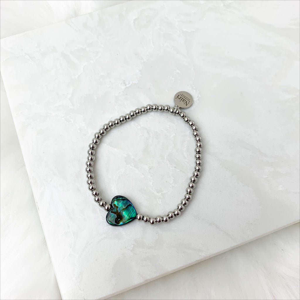 Abalone Heart Bracelet