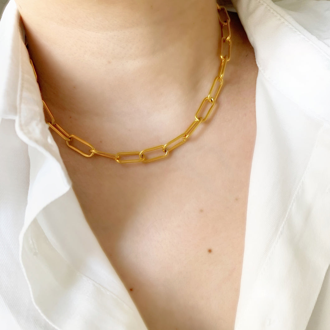 Large Paperclip Necklace