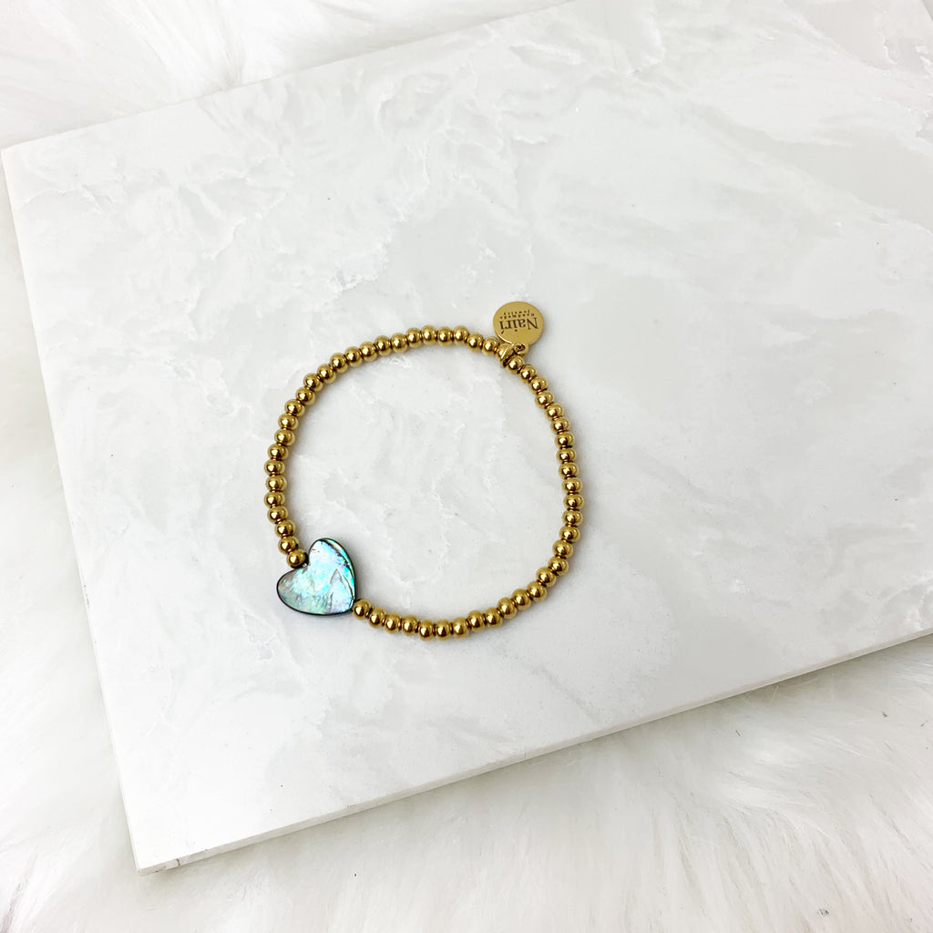 Abalone Heart Bracelet