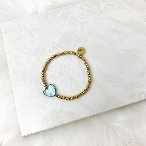 Abalone Heart Bracelet