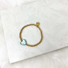 Load image into Gallery viewer, Abalone Heart Bracelet
