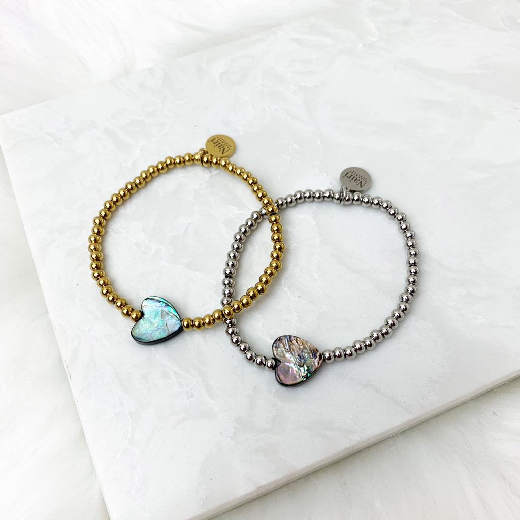 Abalone Heart Bracelet