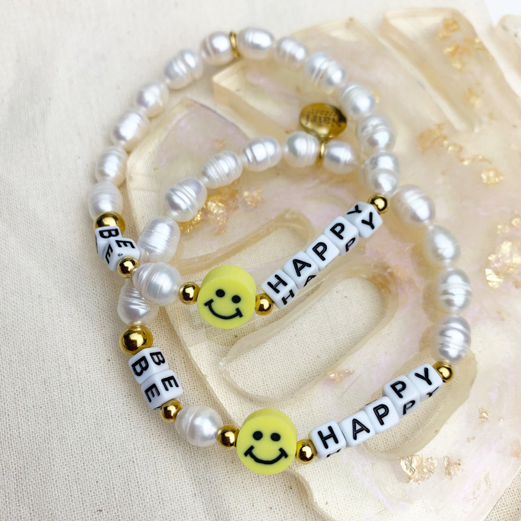 Be Happy Pearl Bracelet
