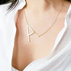 Large Initial Necklace
