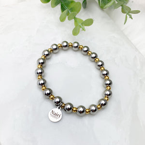 Steel + Gold Bracelet Set