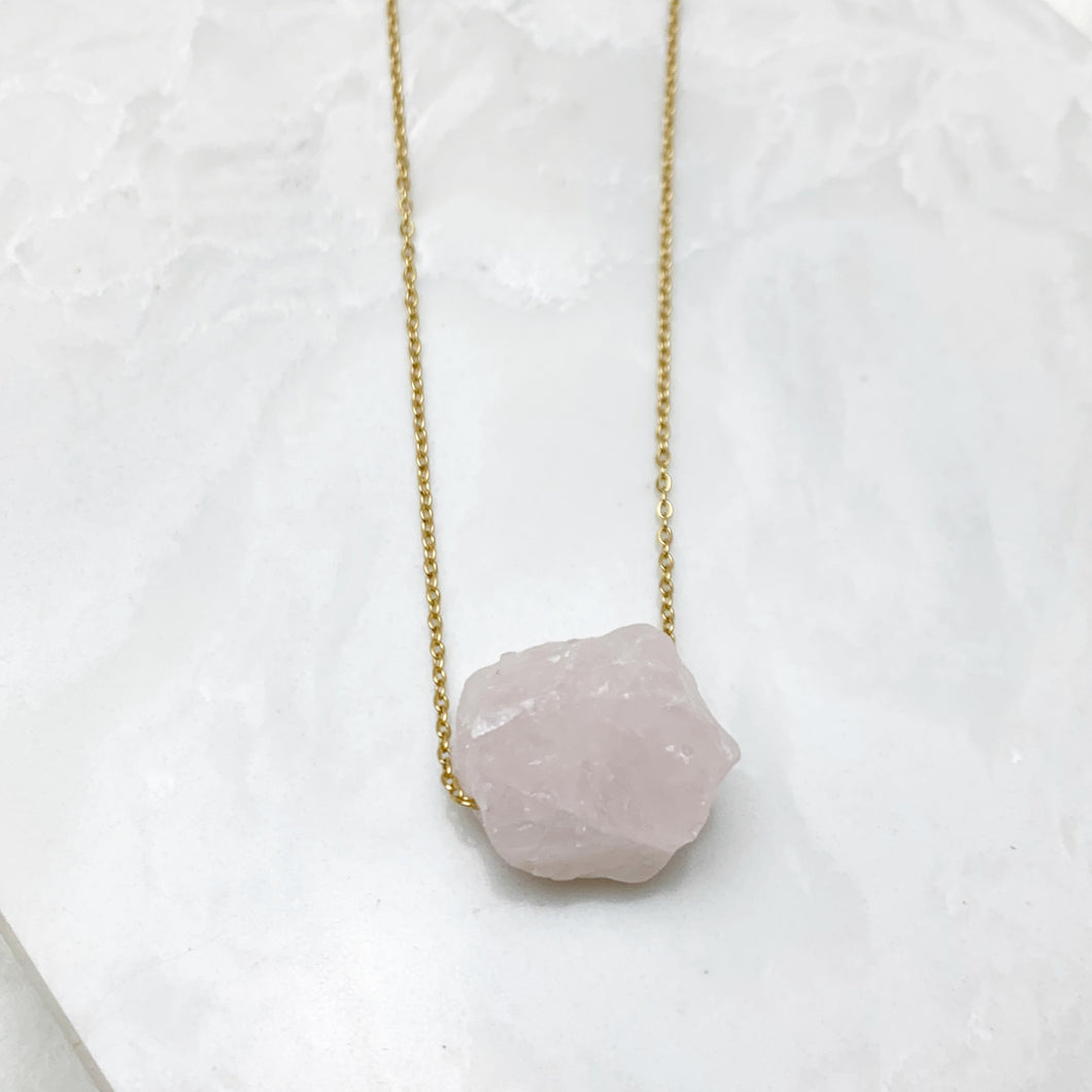 Raw Rose Quartz