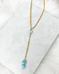 Larimar Lariat Necklace