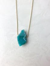 Load image into Gallery viewer, Green Geode Necklace
